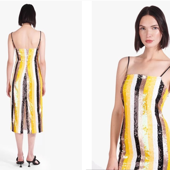 New STAUD Claire Buttercup dress